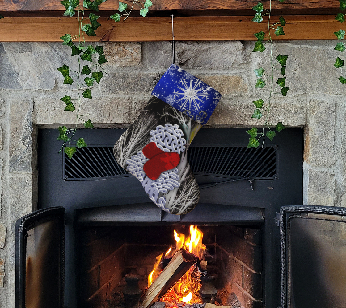 Celtic Knot Snowman Holiday Stocking preview #3
