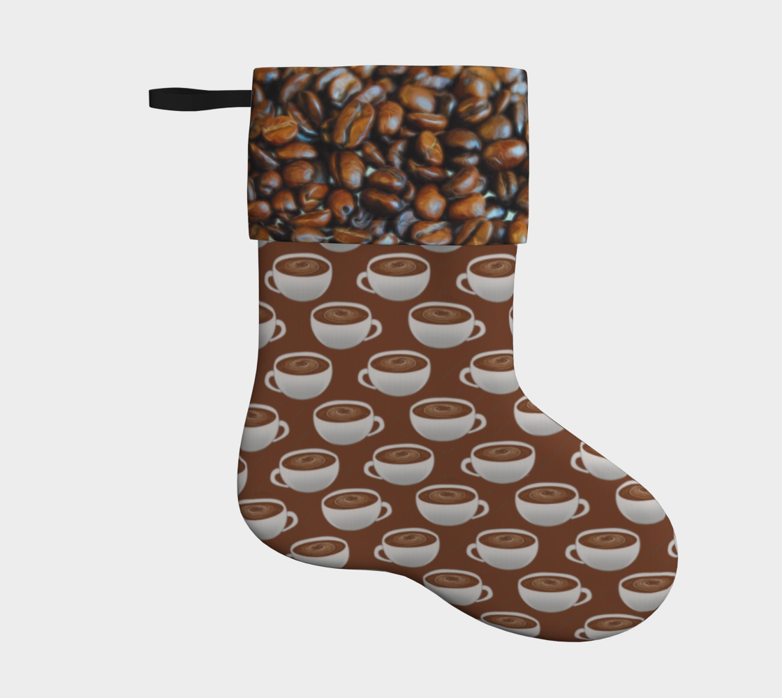 Coffee on Coffee Holiday Stocking aperçu