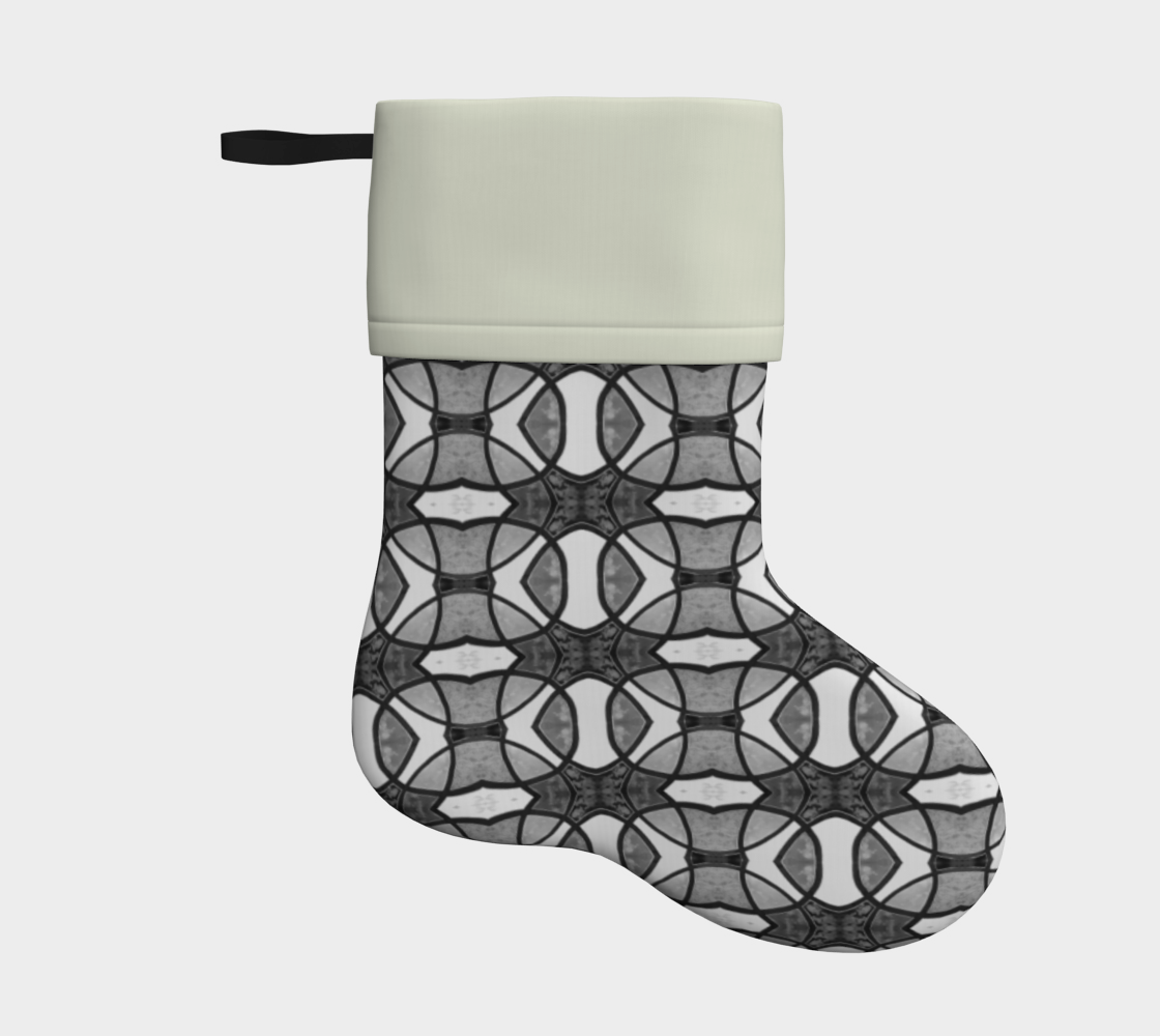 Charcoal Geometric Holiday Stocking preview