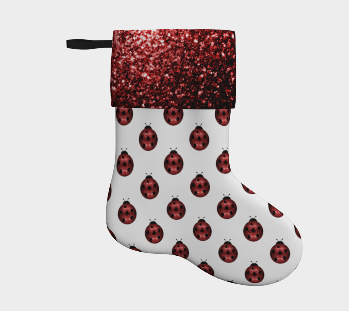 Sparkly red Ladybug pattern preview