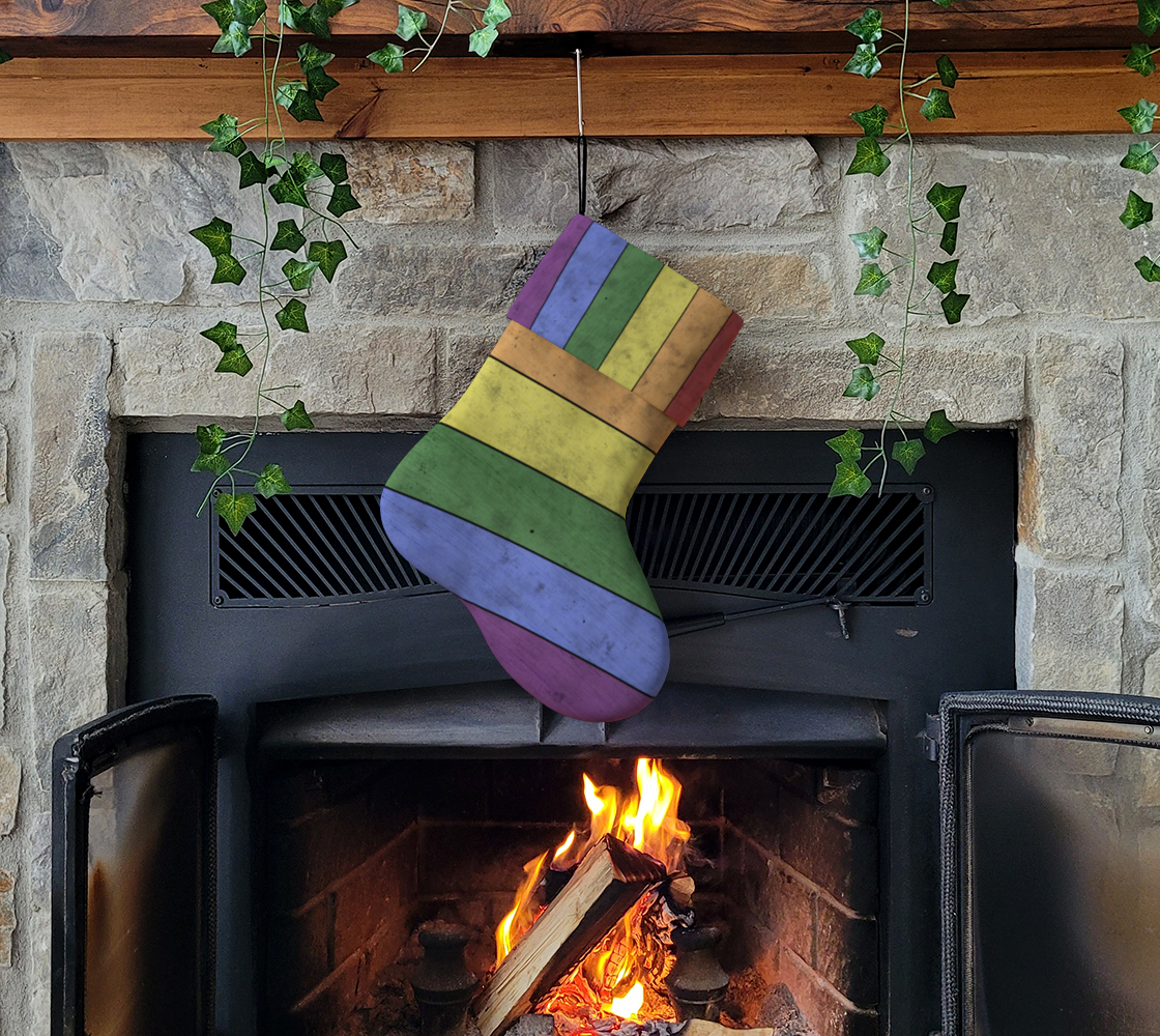 Aperçu de Vintage LGBT flag pride distressed black #3