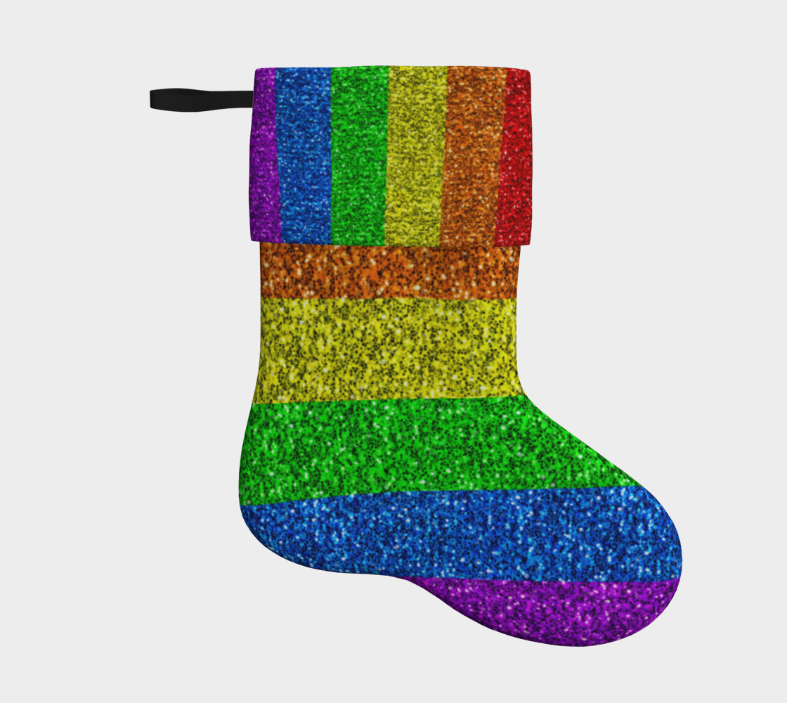 Aperçu de LGBT flag vibrant rainbow glitter sparkles