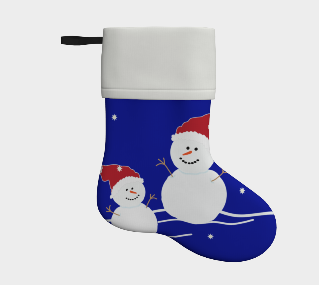 Snowman Holiday Stocking aperçu