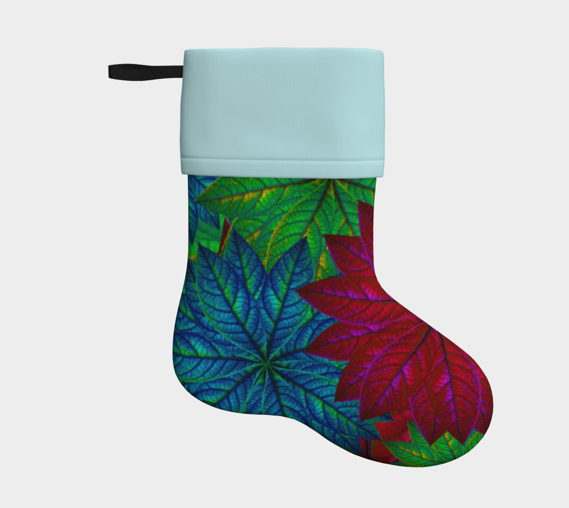 Christmas Leaves Holiday Stocking  preview