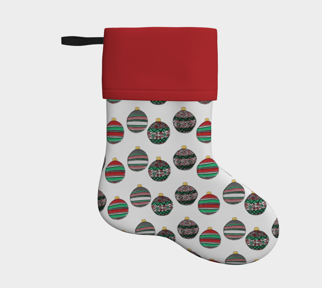 Happy Holidays Ornaments Stocking preview #1
