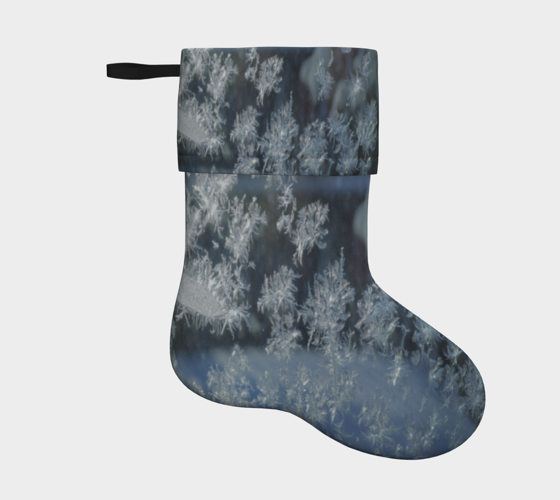 Snow Crystals Christmas Stocking preview