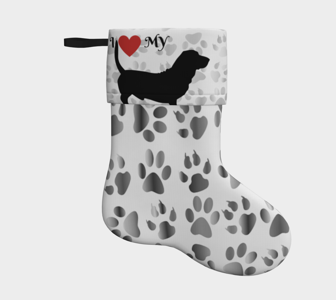 Basset Hound Christmas Stocking preview