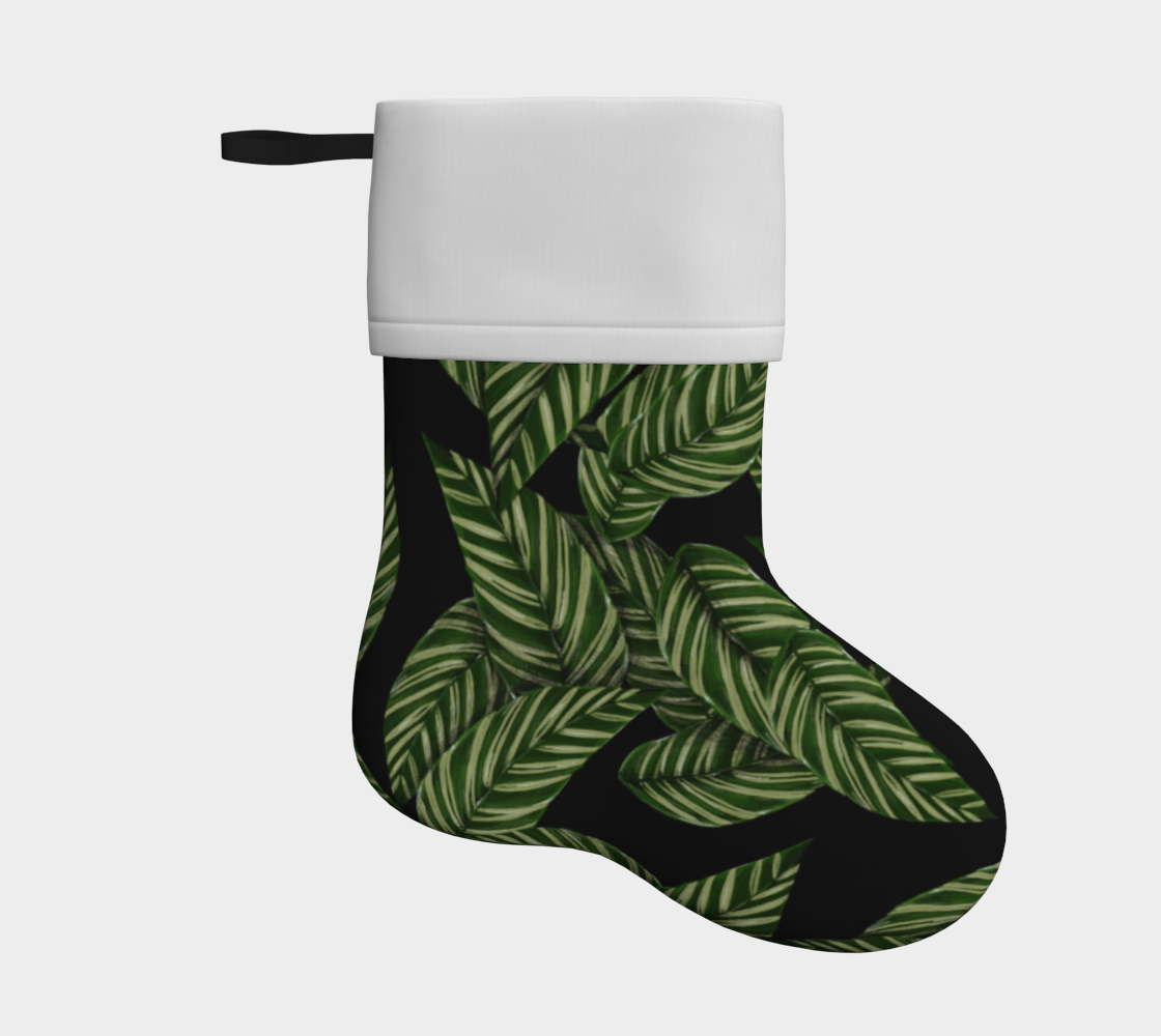 Leaves holiday christmas stocking preview