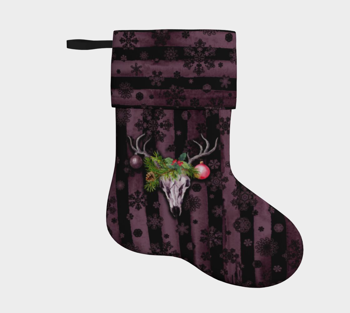 Distressed Goth Deer Stocking preview