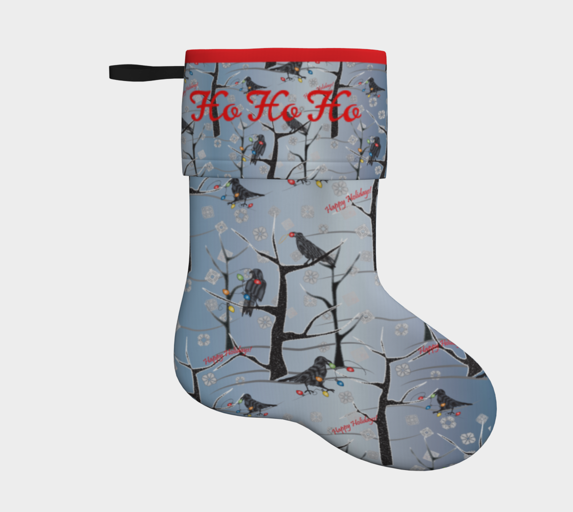 Holiday Crows Stocking preview