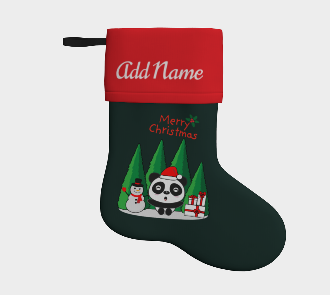 Personalize Merry Christmas Frosty and Panda Gifts preview