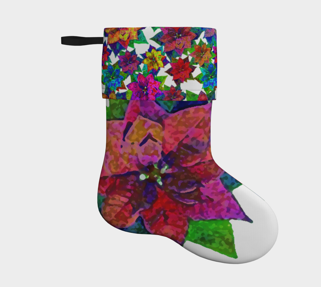 Poinsettia 2 (holiday stocking) preview