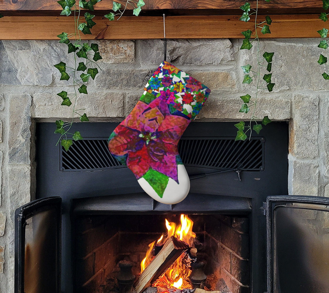 Poinsettia 2 (holiday stocking) thumbnail #4