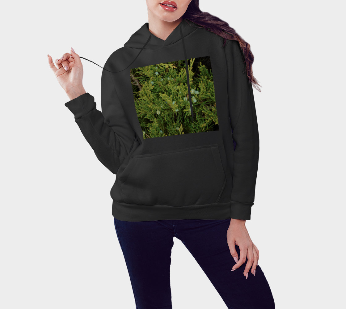 DTG Pullover Hoodie Evergreen And Berries thumbnail #4
