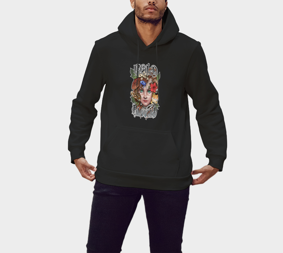 Cold Blooded Tattoo Design Pull Over Hoodie preview