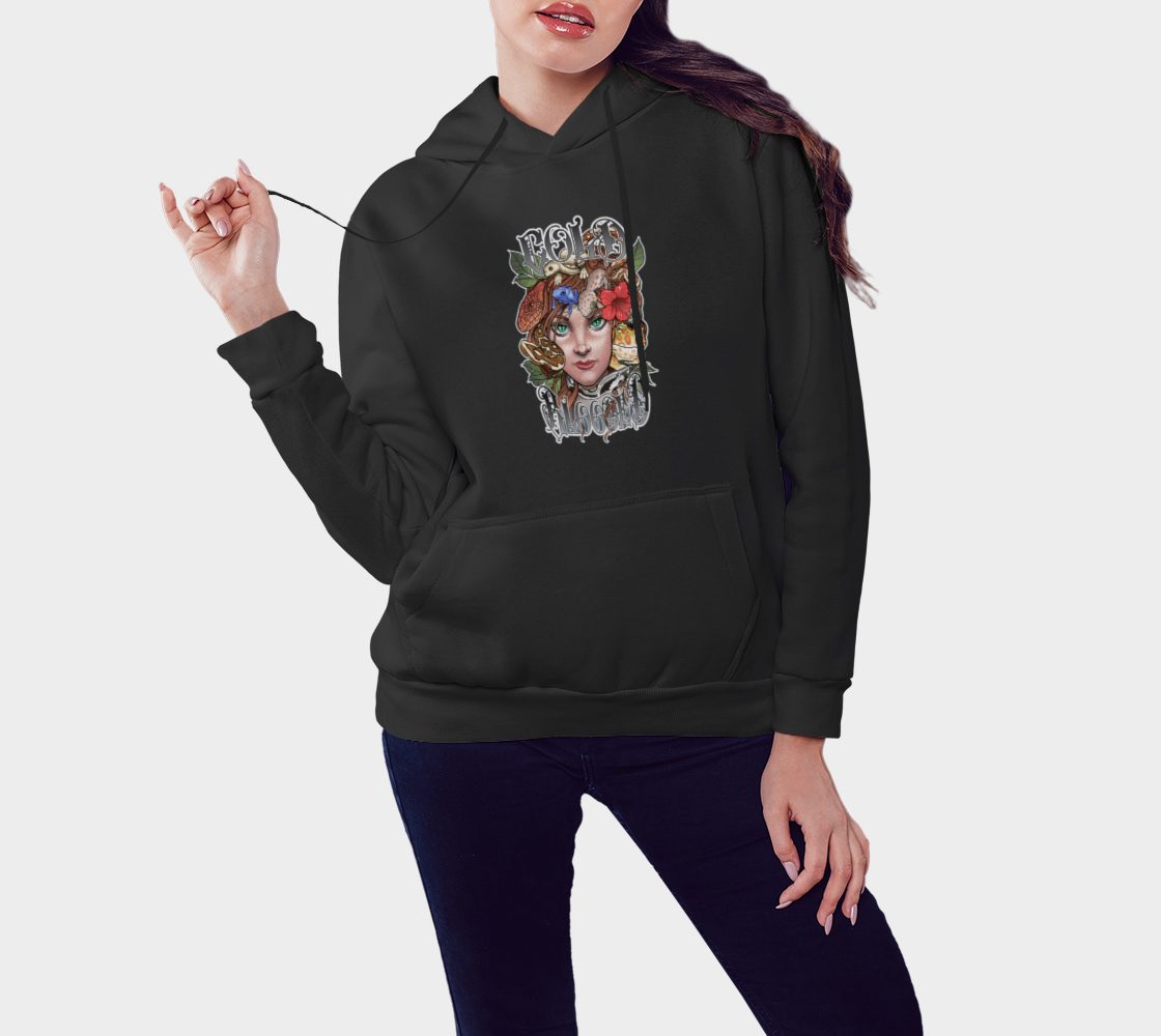 Cold Blooded Tattoo Design Pull Over Hoodie thumbnail #4
