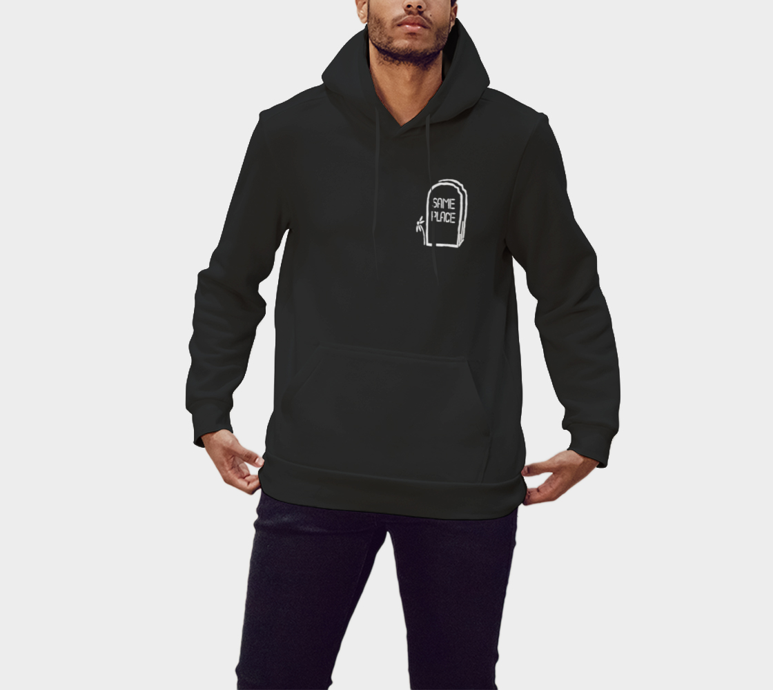Same Place Hoodie Black 3D preview