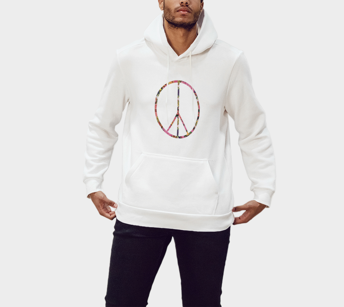 Peace Symbol Floral/White preview