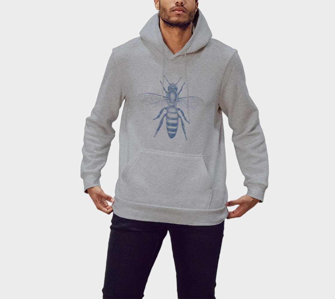 Bee Light Gray Hoodie preview