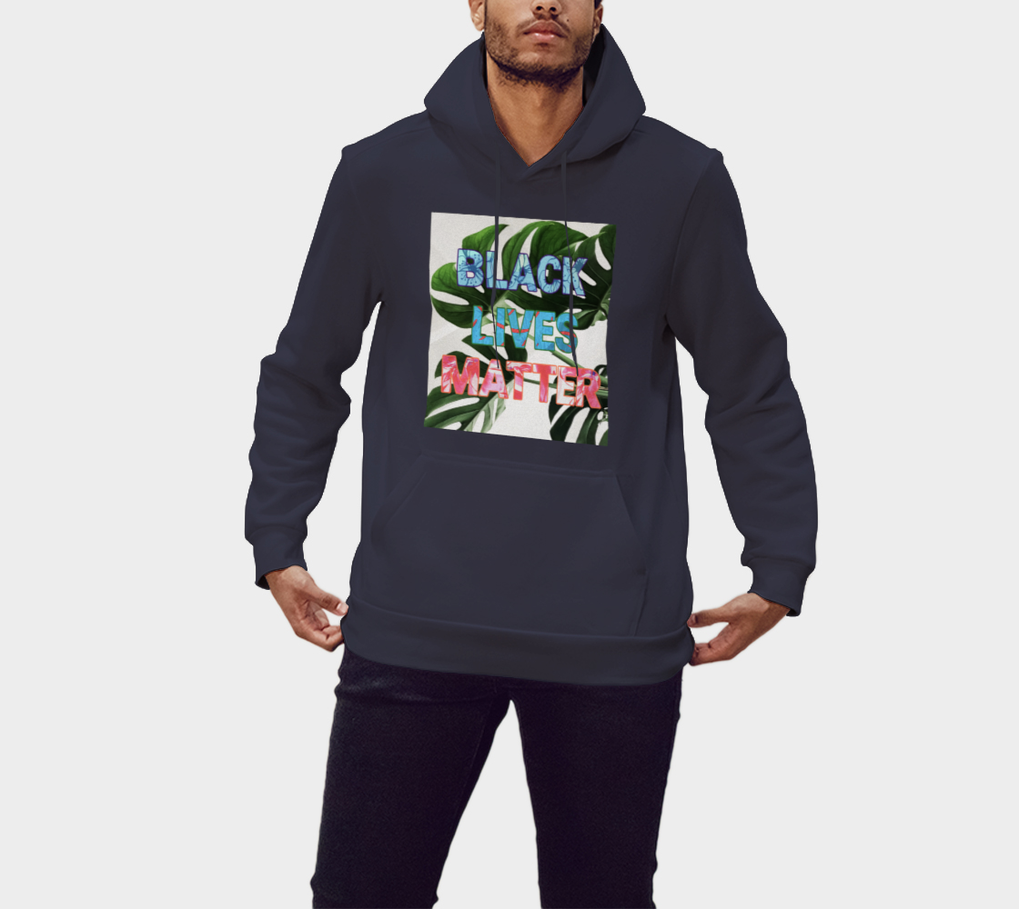 BLM Tropical Navy Hoodie preview