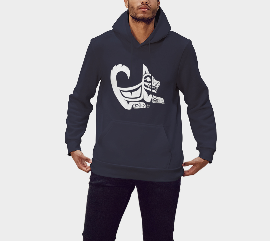 Wolf Hoodie Blue aperçu