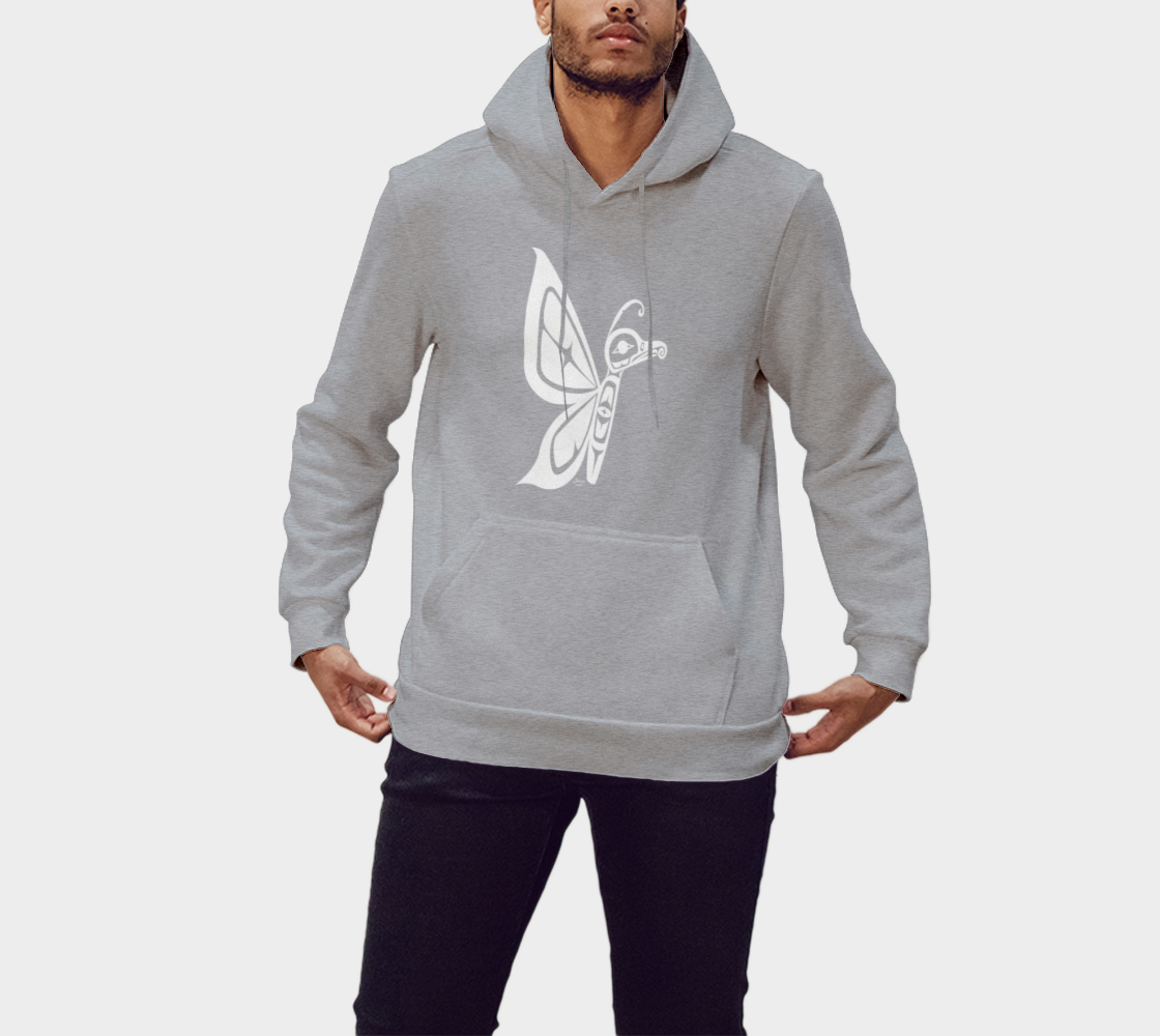 Butterfly Hoodie Light Gray preview