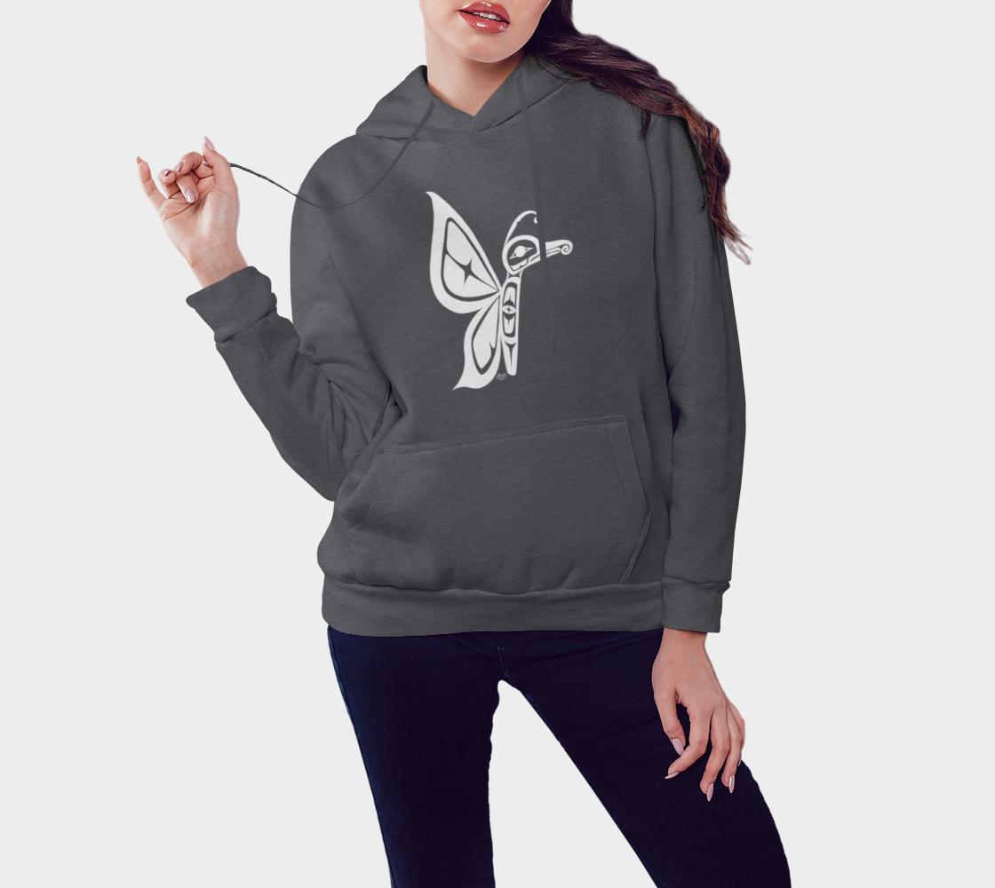 Aperçu de Butterfly Hoodie Gray #3