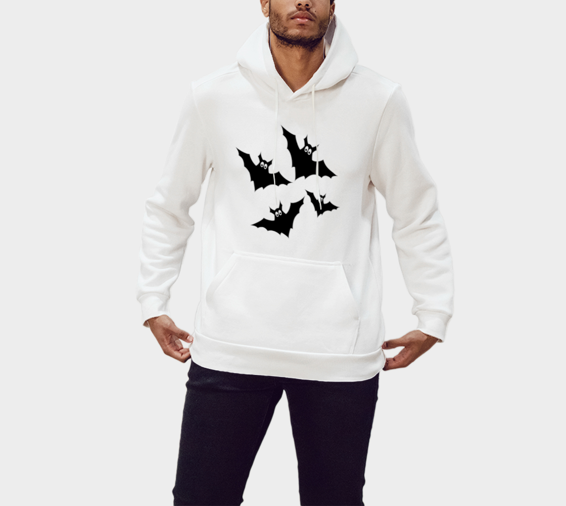 Cool black Flying bats Halloween pattern aperçu