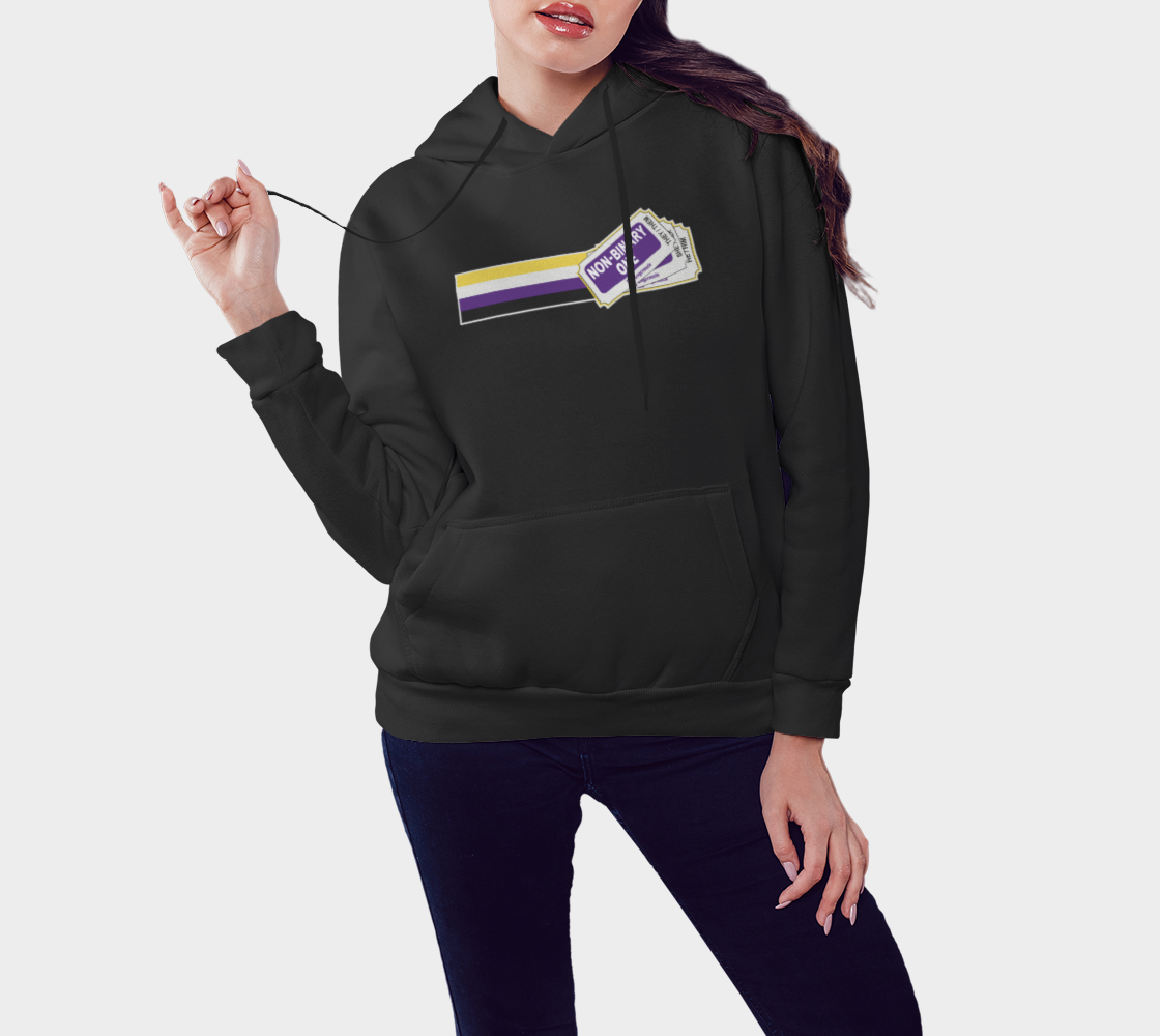 Aperçu de "That's the ticket!" Hoodie Black #3