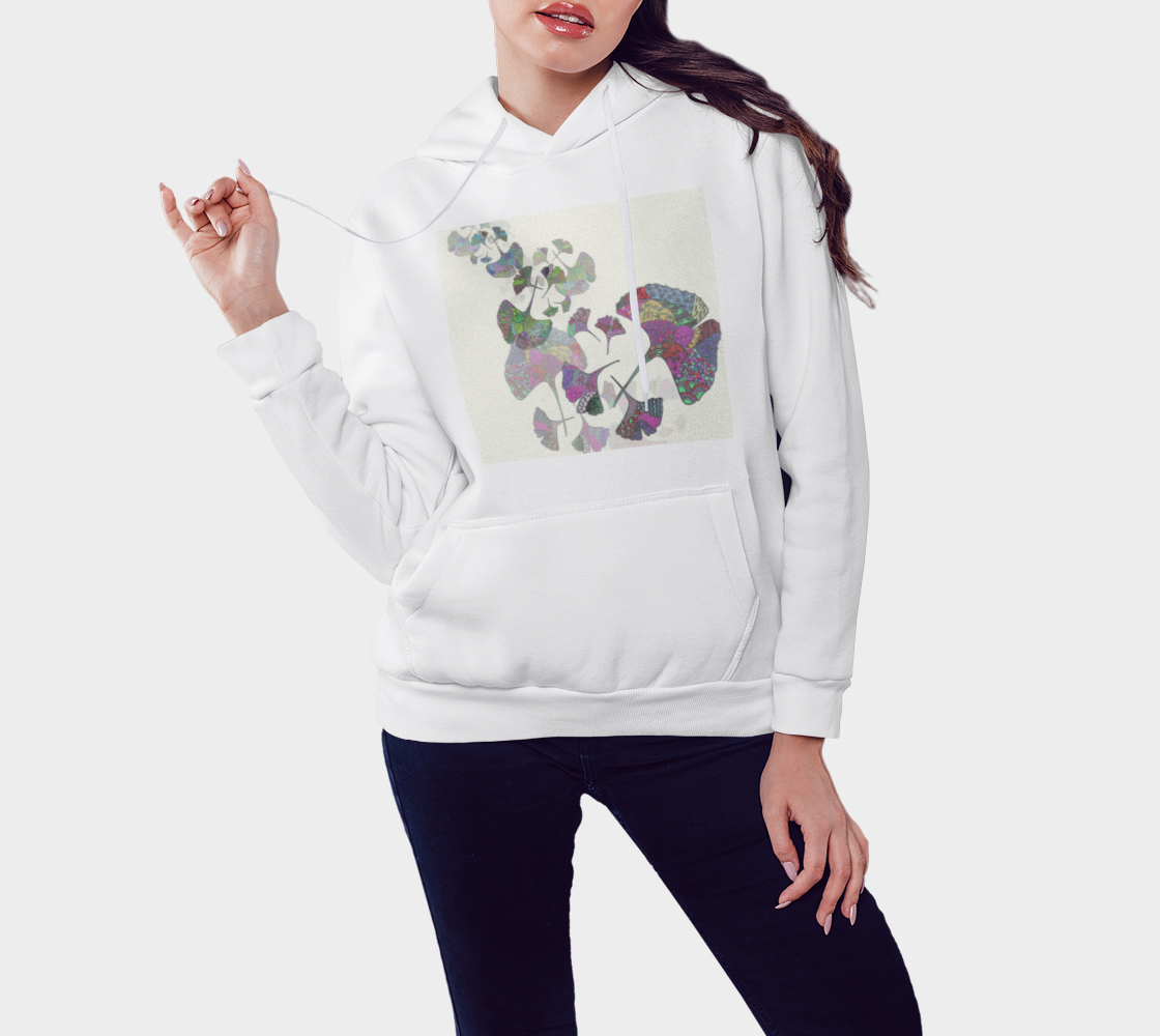 Aperçu de Gingko Leaf Pullover Hoodie #3