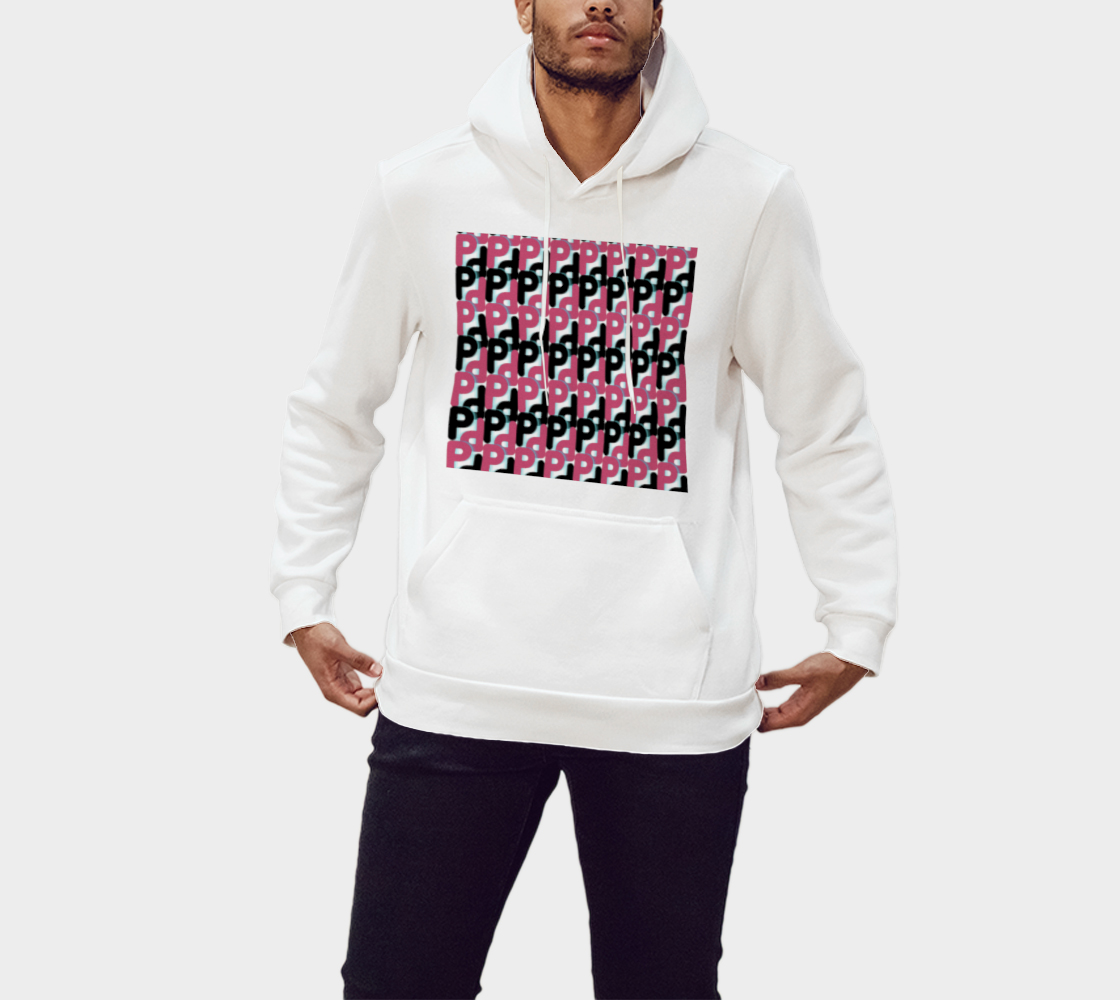 Vintage Pink Chain Pullover Hoodie thumbnail #2