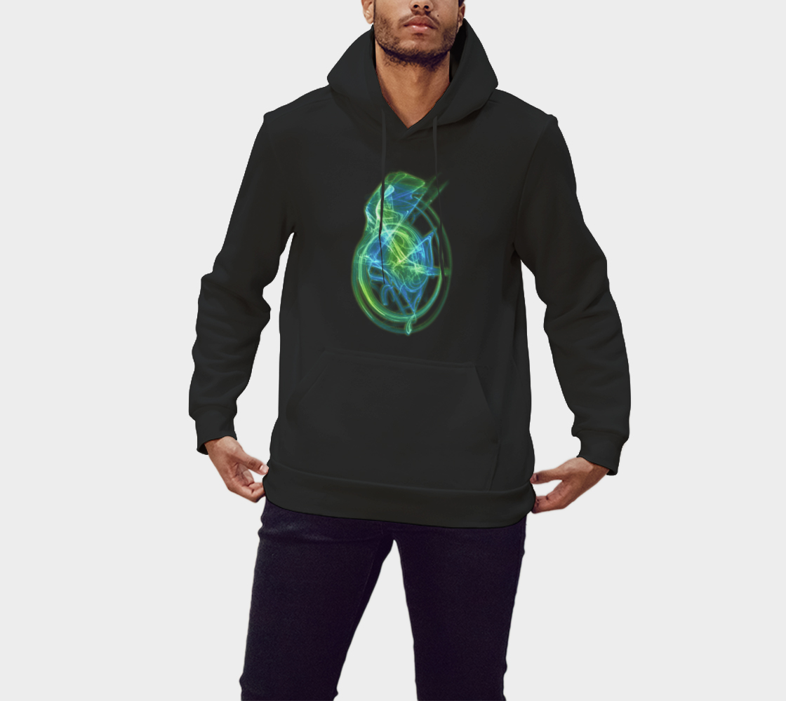 Essence Green & Blue Pullover Hoodie preview
