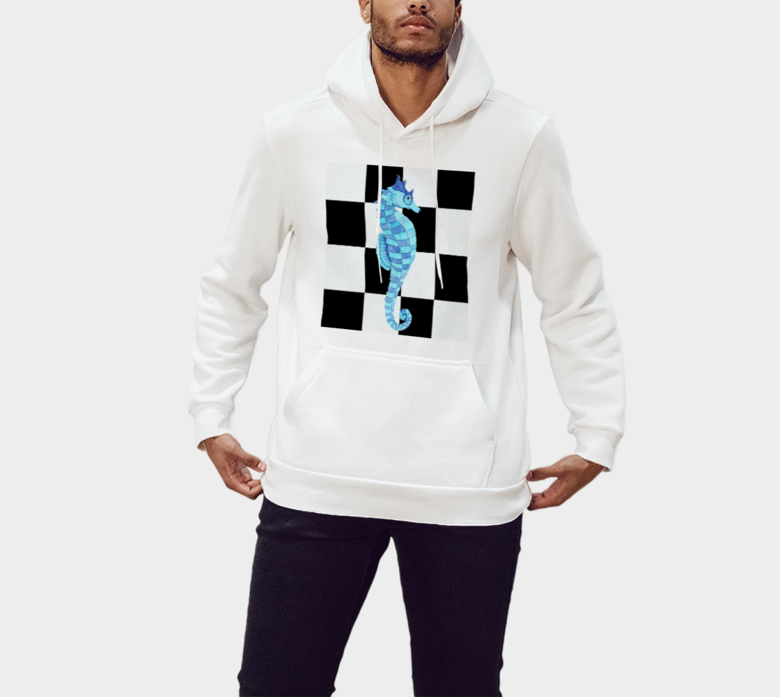 Blue Seahorse Chess Pullower Hoodie preview