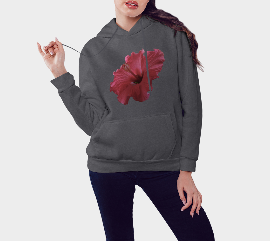 Pink Hibiscus Hoodie preview #3