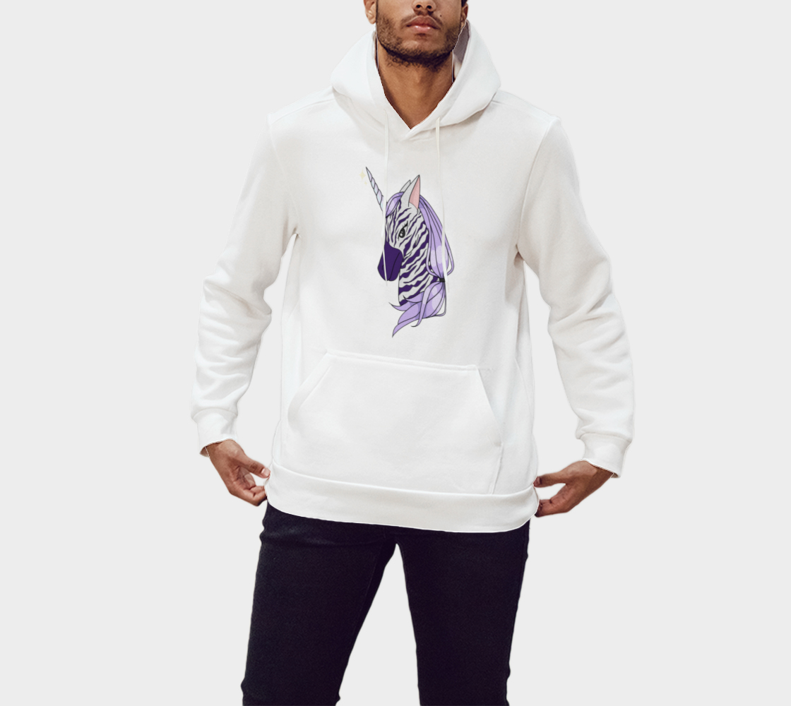 Zebra Unicorn hoodie aperçu