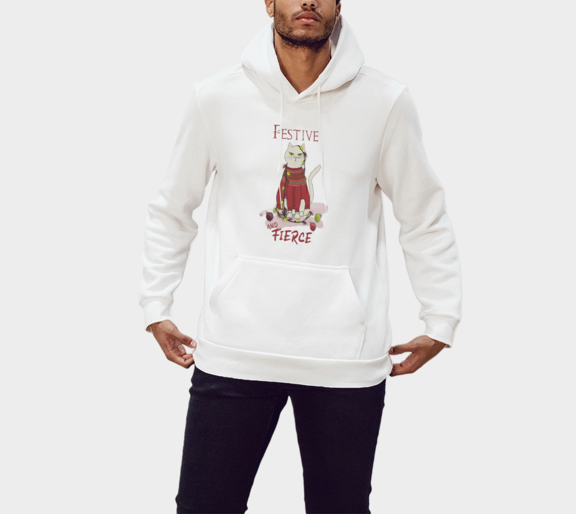 Festive and Fierce Unisex Pullover Hoodie 3D preview