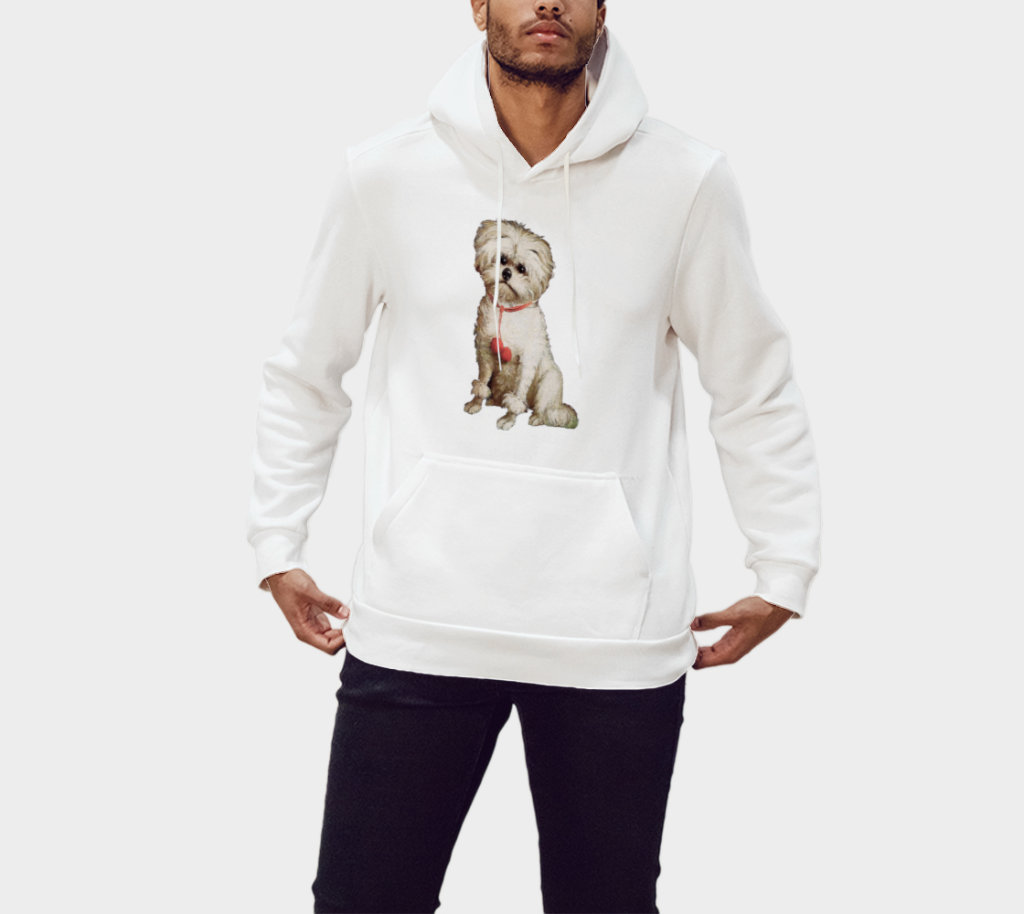 Cute Little Maltese Dog Pullover Hoodie preview