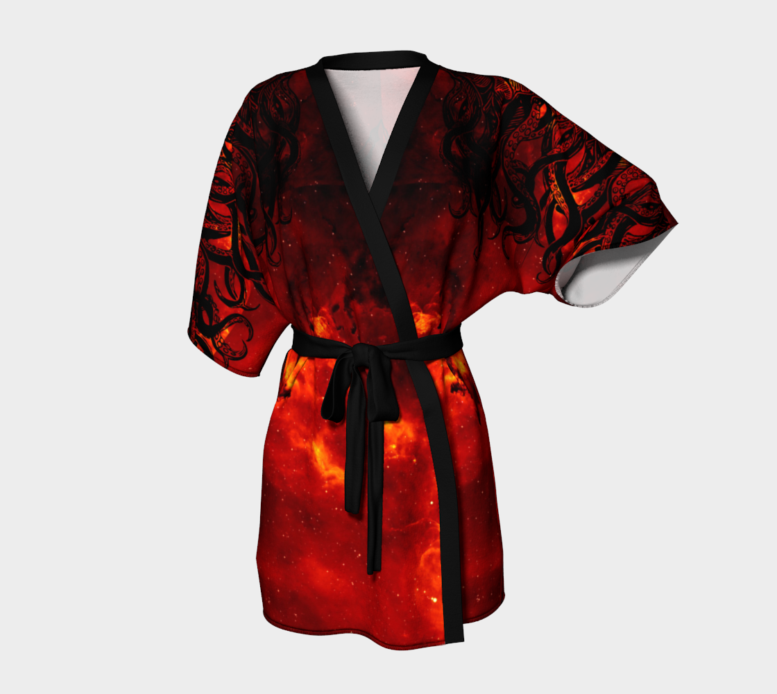 "Julia Sound (Cthulu / Iceberg)" red sky kimono preview