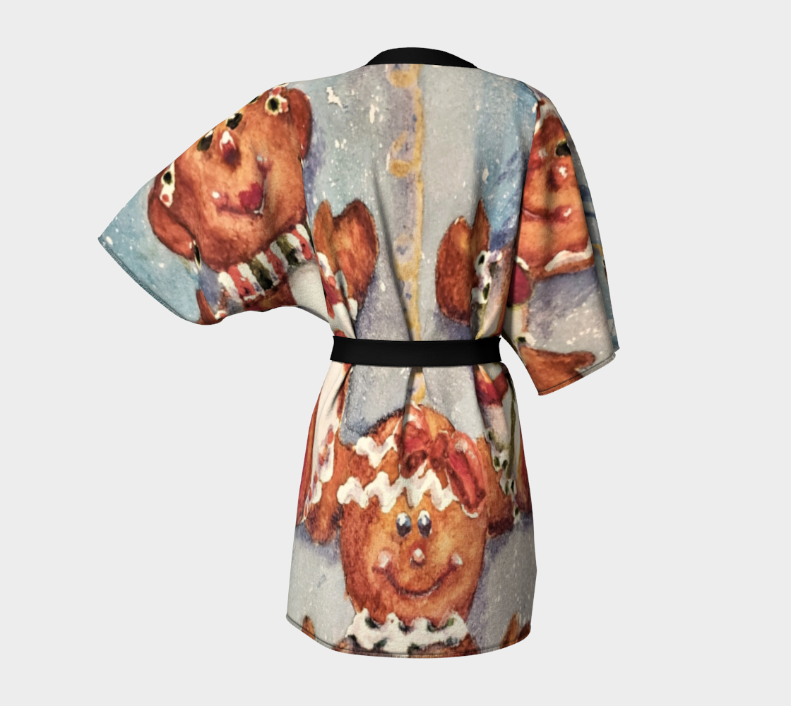 Christmas Cookies Kimono Robe preview #4