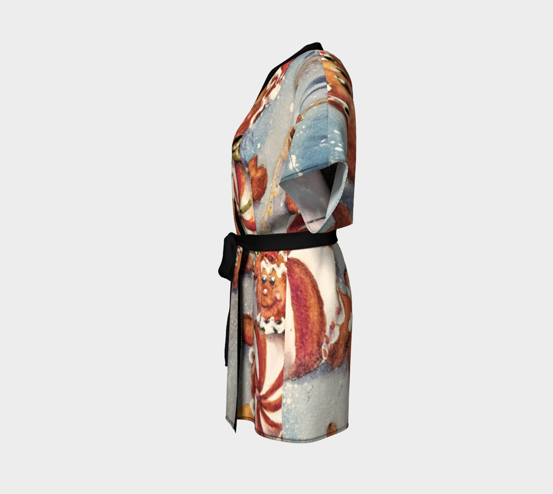 Christmas Cookies Kimono Robe preview #2