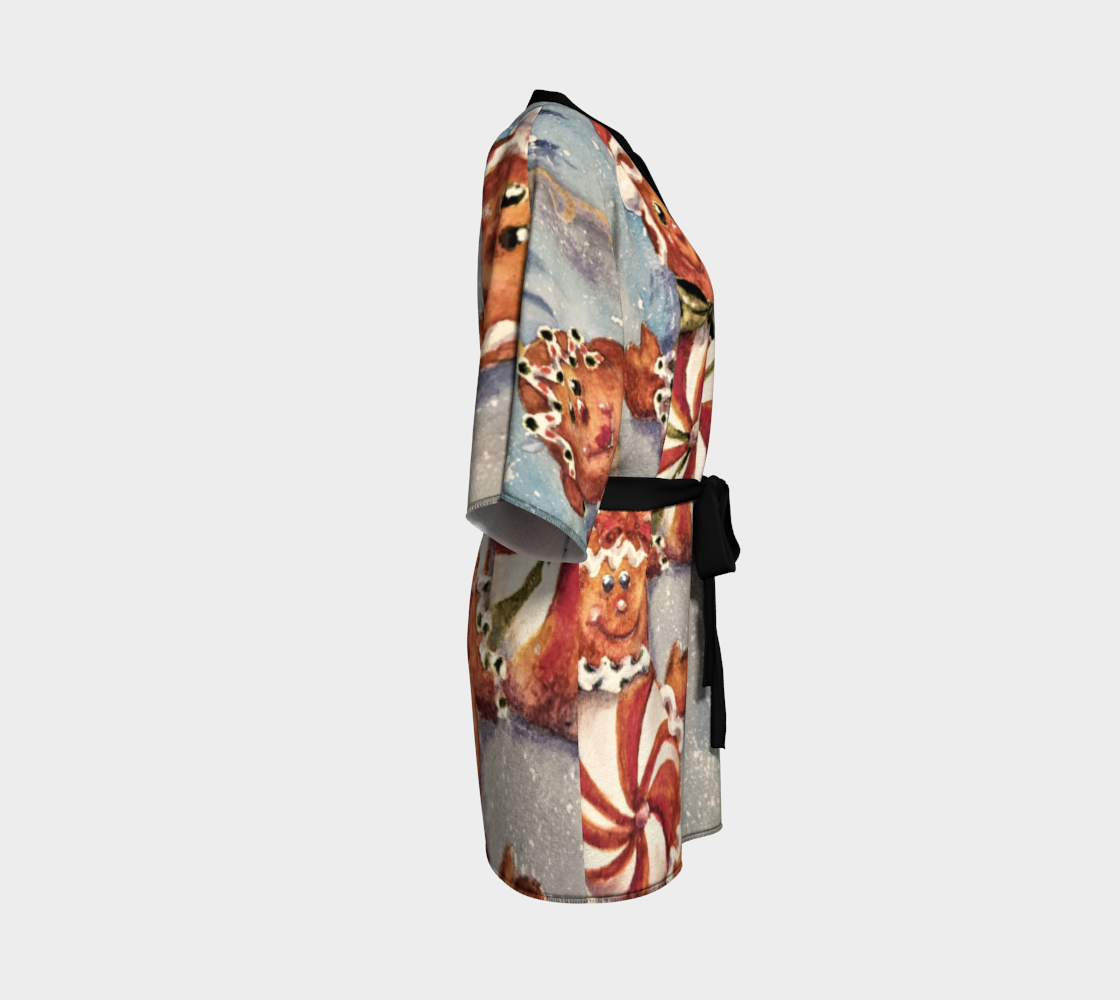 Christmas Cookies Kimono Robe preview #3