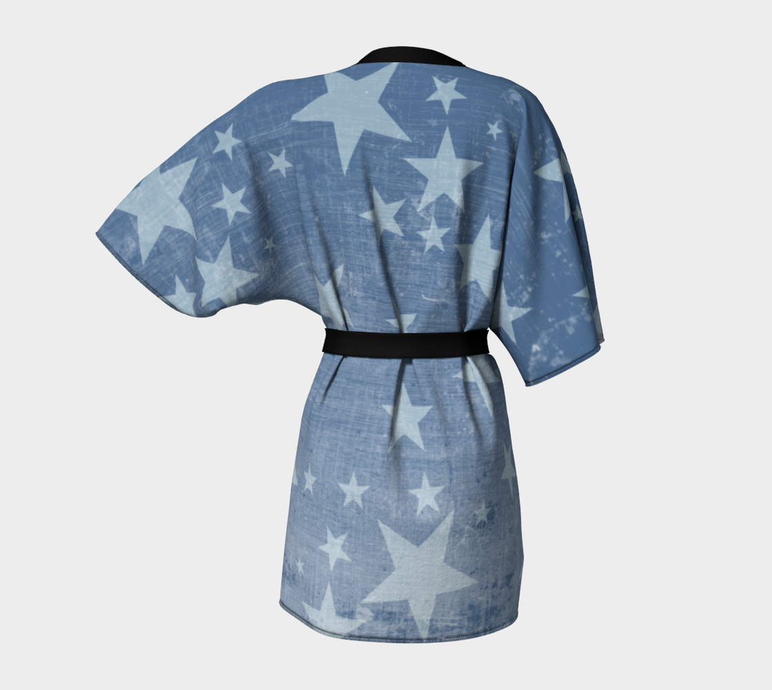 Distressed Blue with White Stars preview #4