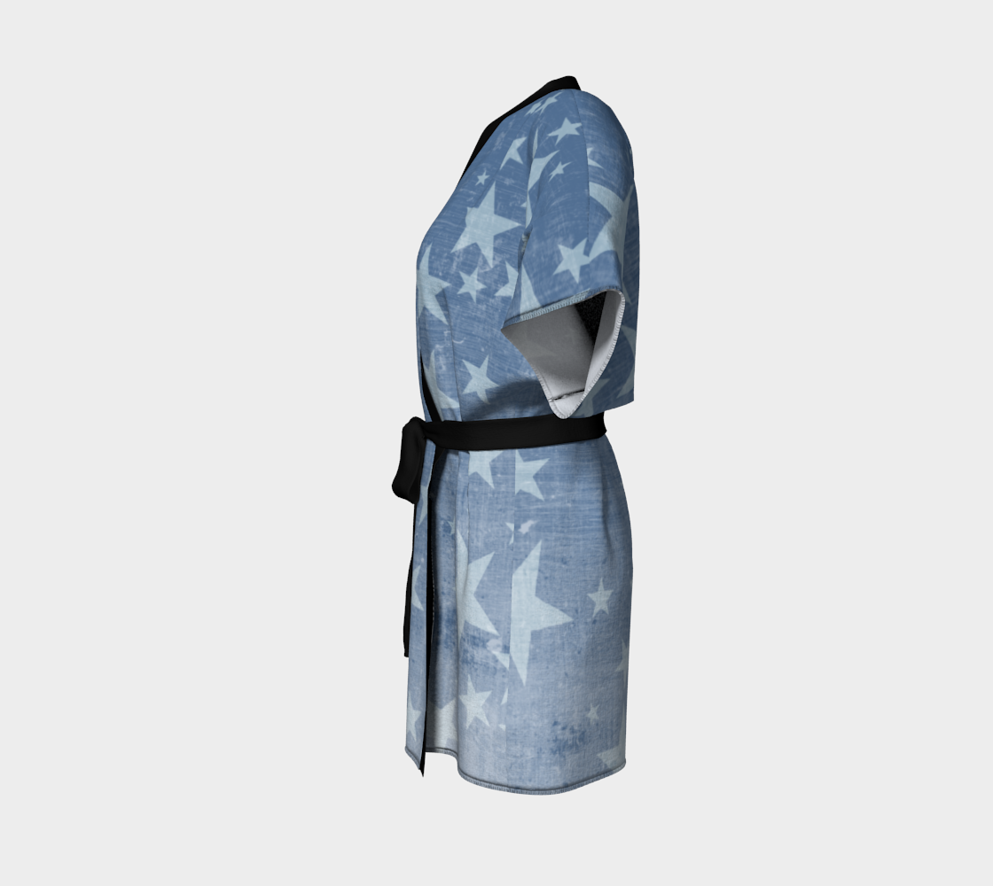 Distressed Blue with White Stars preview #2
