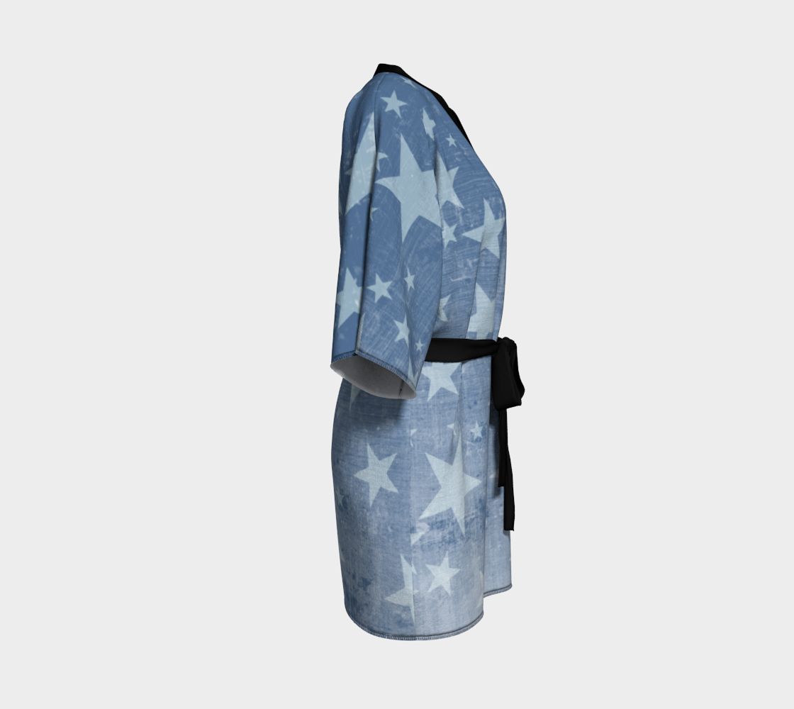 Distressed Blue with White Stars preview #3