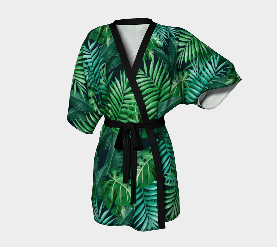Exotic Jungle Green Leaves preview #1