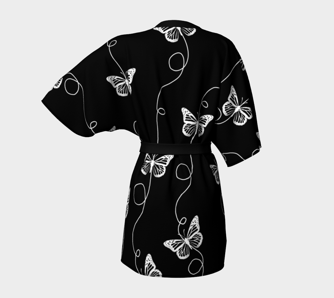 Black and White Butterfly Pattern preview #4