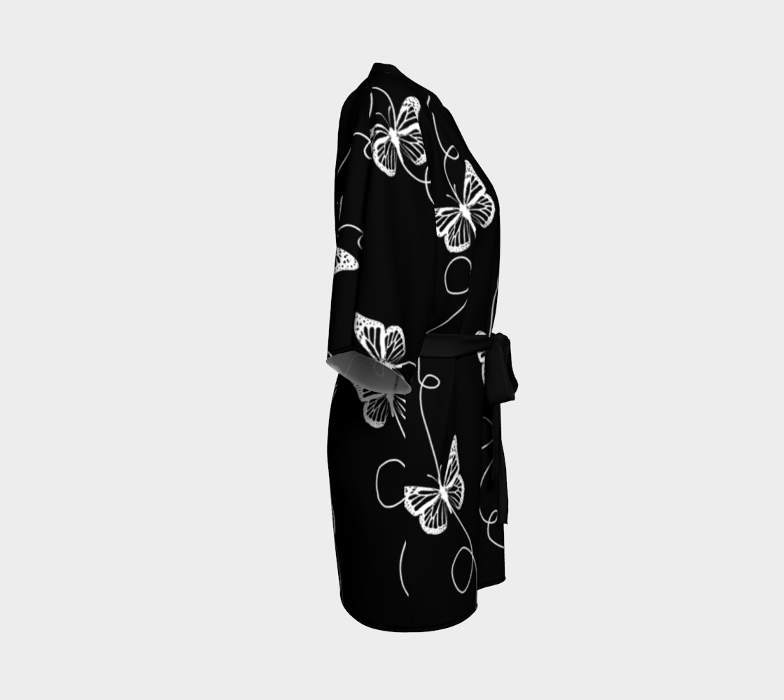 Black and White Butterfly Pattern preview #3