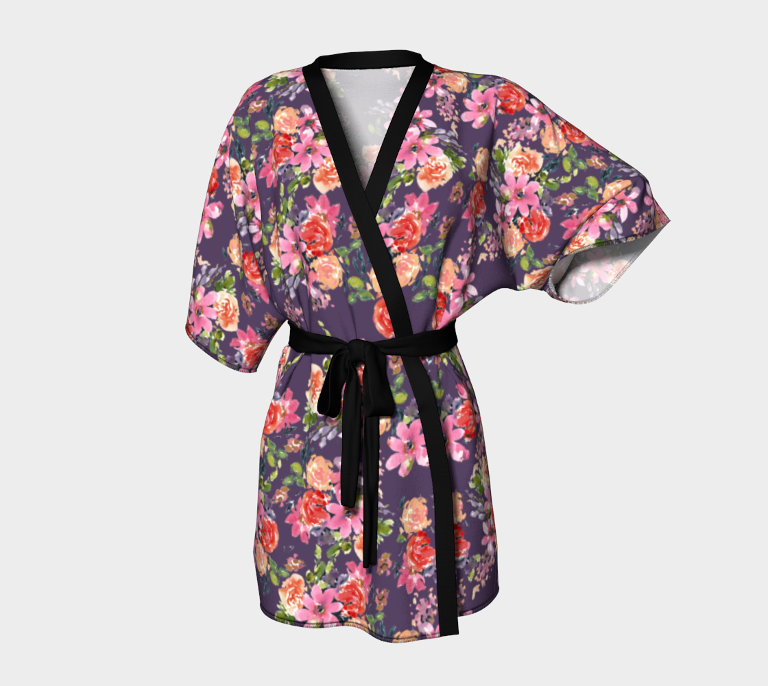 Pink Coral Floral Robe preview
