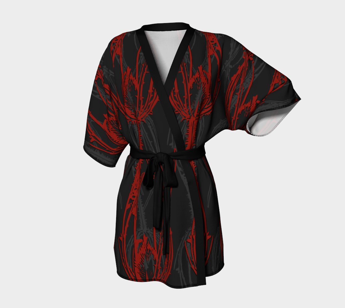 Aperçu de Red Thistle - Kimono Robe