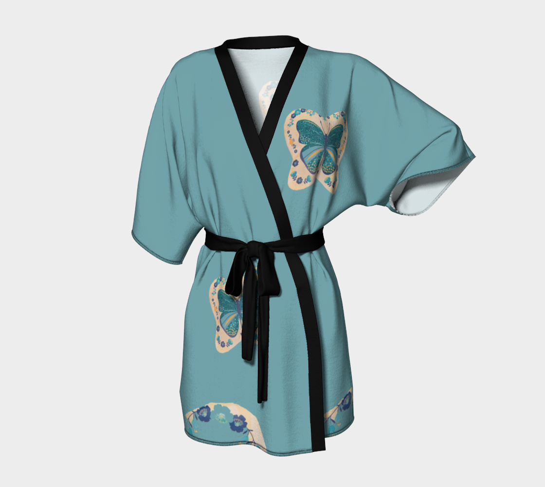 Butterfly Love Kimono Robe 3D preview